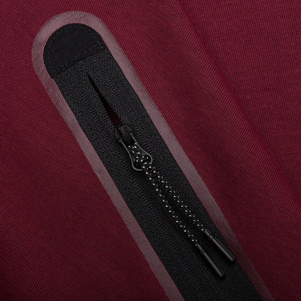 Sportswear Tech Fleece Full Zip Up Hoodie - Dark Beetroot/Black/Phantom