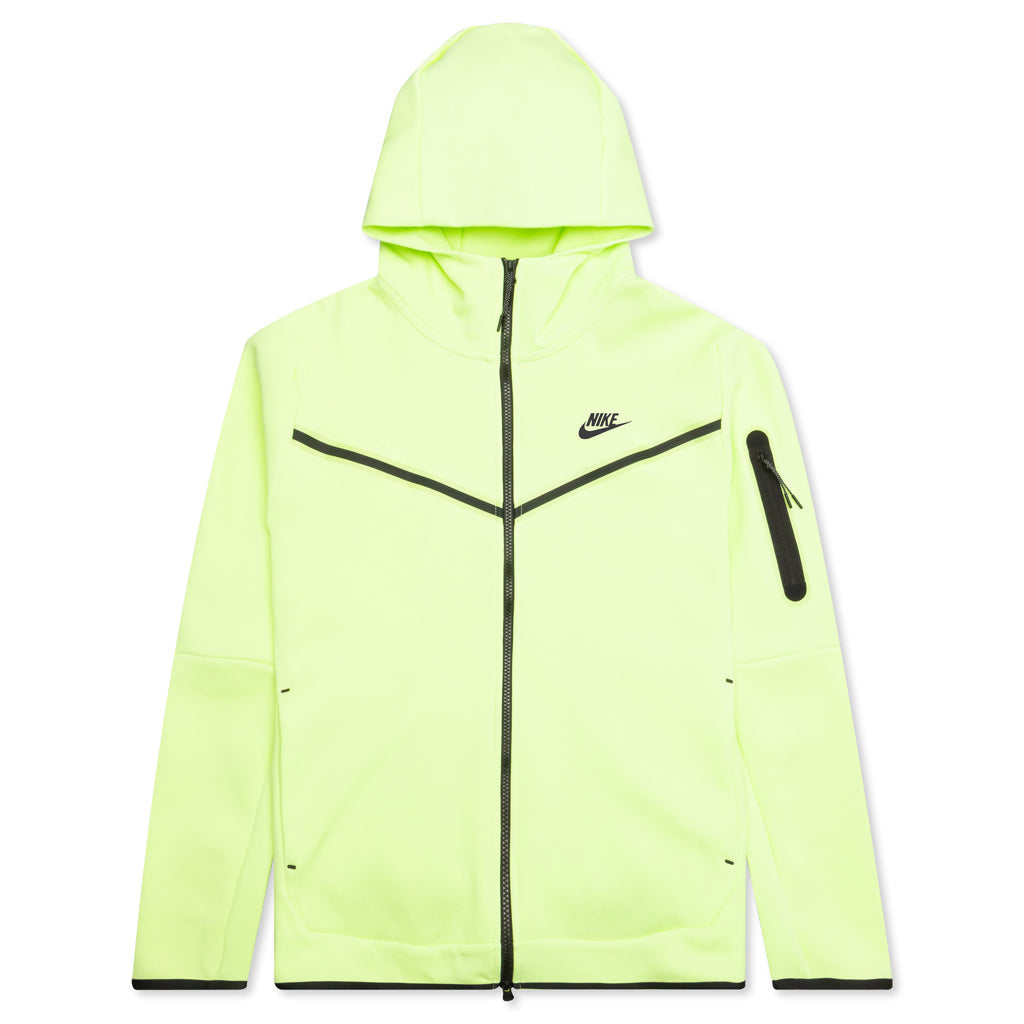 Sportswear Tech Fleece Full Zip Up Hoodie - Light Liquid Lime/Black