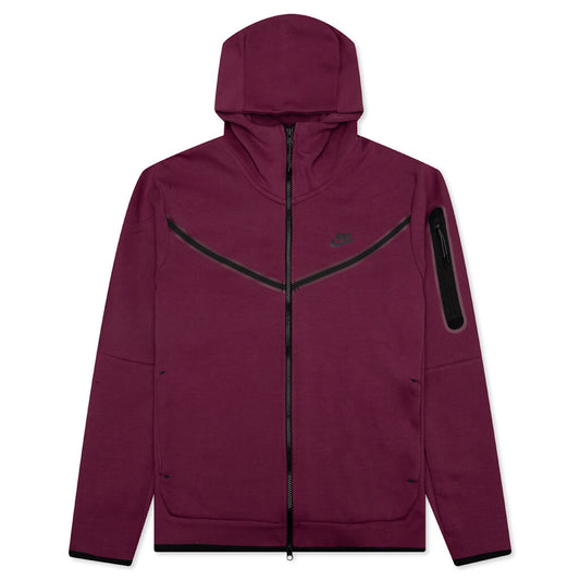 Sportswear Tech Fleece Full Zip Up Hoodie - Rosewood/Black