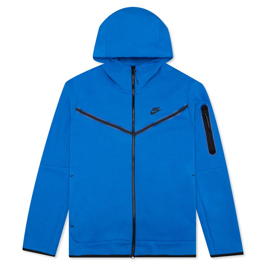 Sportswear Tech Fleece Full Zip Up Hoodie - Signal Blue/Black