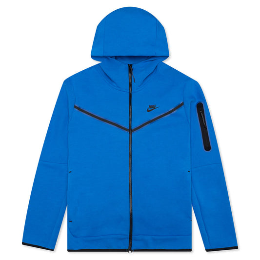 Sportswear Tech Fleece Full Zip Up Hoodie - Signal Blue/Black