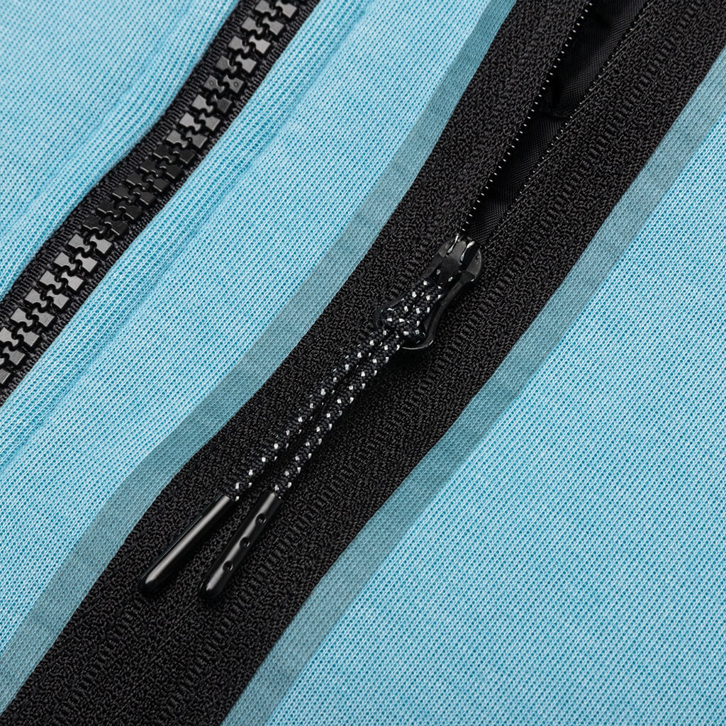 Sportswear Tech Fleece Washed Full-Zip Hoodie - Cerulean/Black