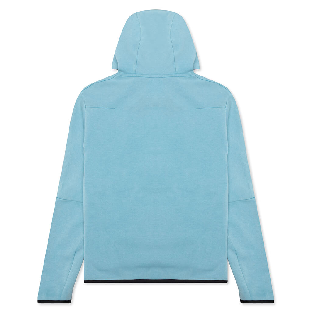 Sportswear Tech Fleece Washed Full-Zip Hoodie - Cerulean/Black