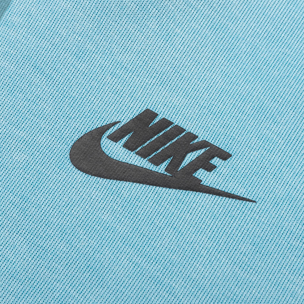 Sportswear Tech Fleece Washed Full-Zip Hoodie - Cerulean/Black