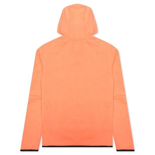 Sportswear Tech Fleece Washed Full-Zip Hoodie - Orange Frost/Black
