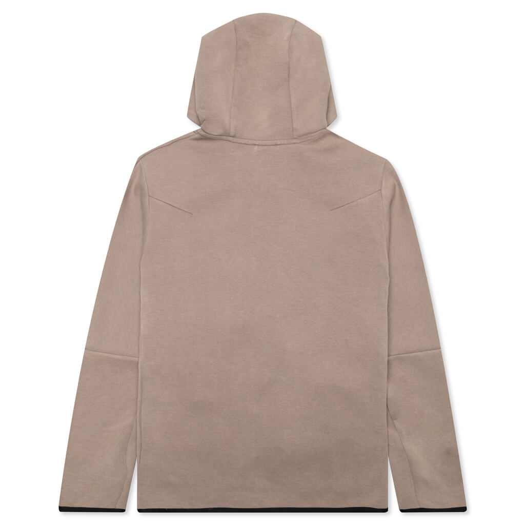 Sportswear Tech Fleece Washed Full-Zip Hoodie - Taupe Haze/Black