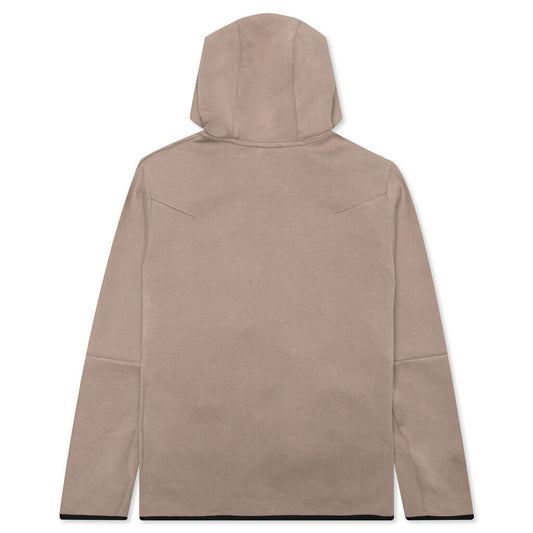 Sportswear Tech Fleece Washed Full-Zip Hoodie - Taupe Haze/Black
