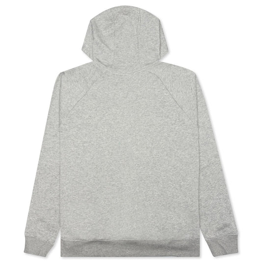 Sportswear Women's Club Essential 1/4 Zip Fleece Hoodie - Dark Grey Heather/White