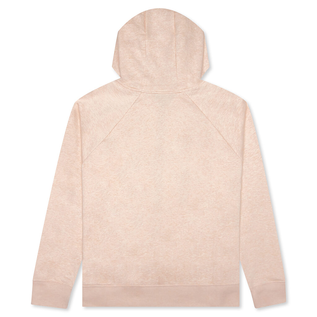 Sportswear Women's Club Essential 1/4 Zip Fleece Hoodie - Pink Oxford/Heather