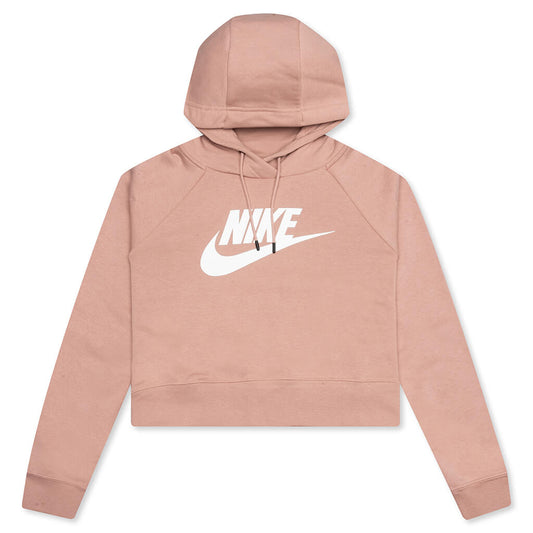 Sportswear Women's Essential Cropped Hoodie - Rose Whisper/White