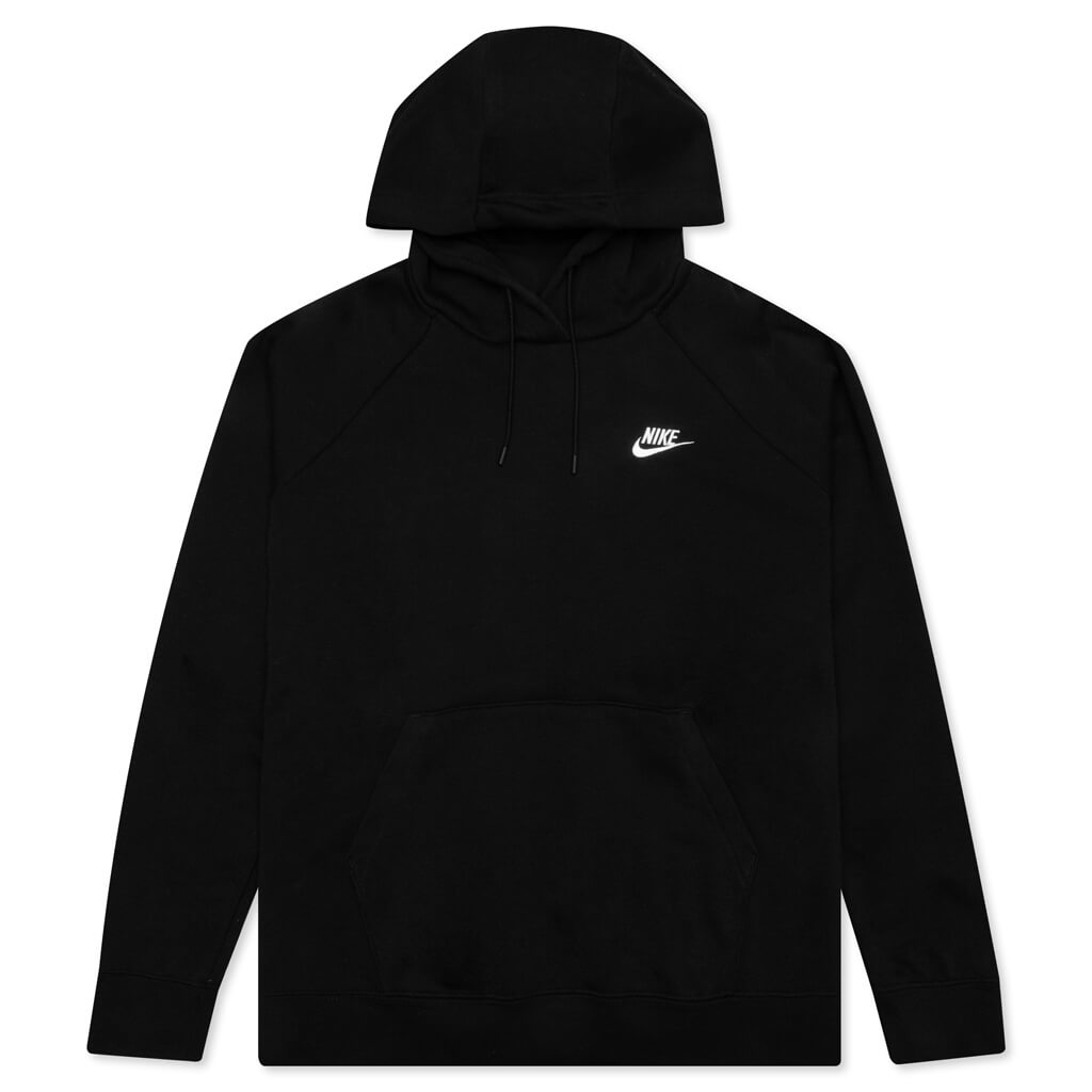 Sportswear Women’s Essential Fleece Pullover Hoodie - Black/White