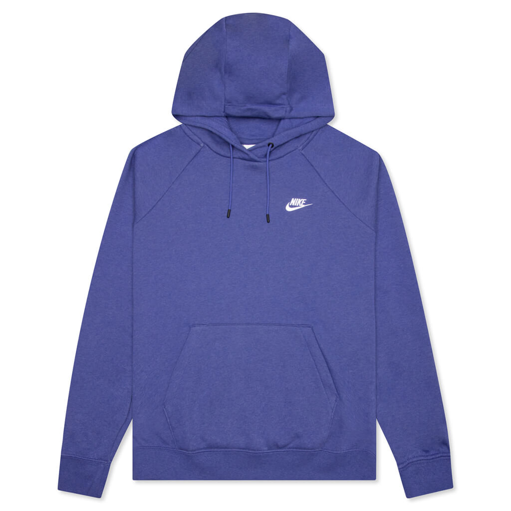 Sportswear Women’s Essential Fleece Pullover Hoodie - Lapis/Heather/White