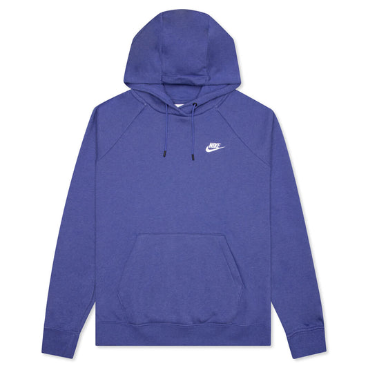 Sportswear Women’s Essential Fleece Pullover Hoodie - Lapis/Heather/White