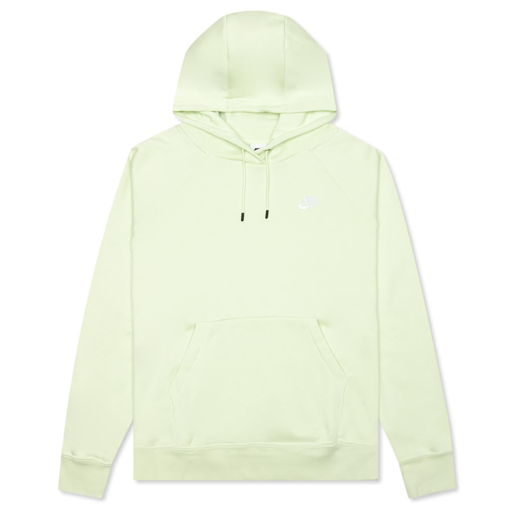 Sportswear Women’s Essential Fleece Pullover Hoodie - Lime Ice/White