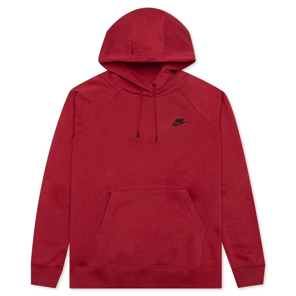Sportswear Women’s Essential Fleece Pullover Hoodie - Pomegranate/Black