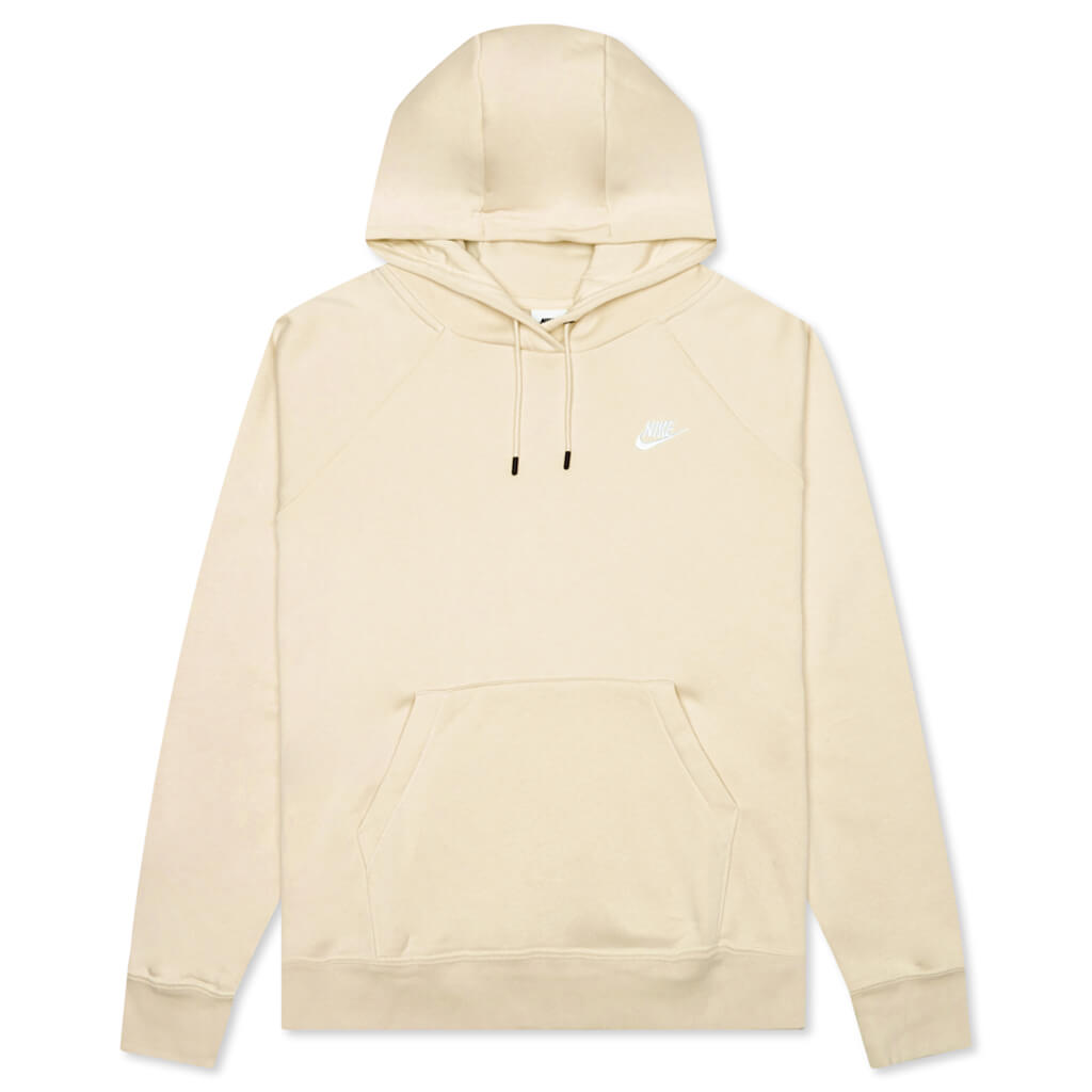 Sportswear Women’s Essential Fleece Pullover Hoodie - Rattan/White