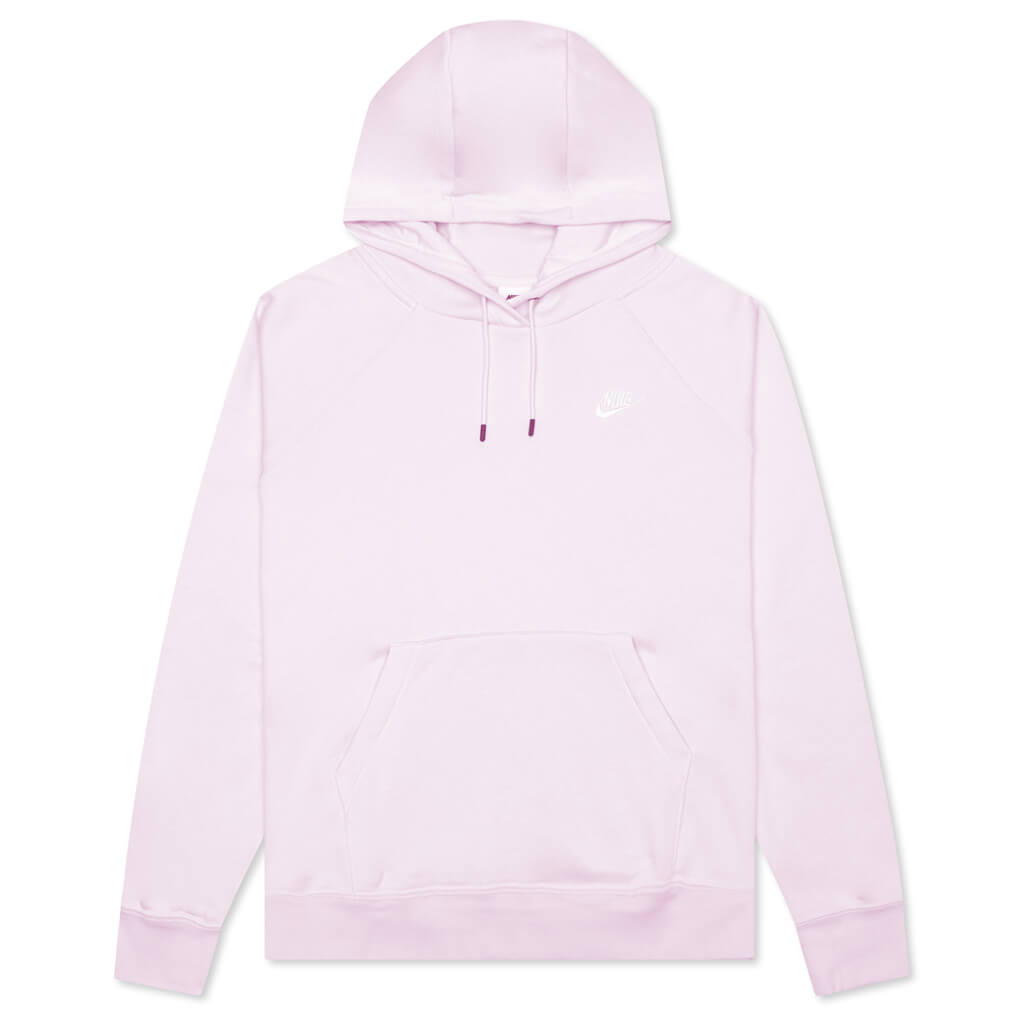 Sportswear Women’s Essential Fleece Pullover Hoodie - Regal Pink/White