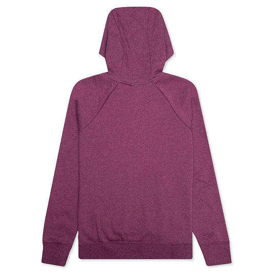 Sportswear Women’s Essential Fleece Pullover Hoodie - Sangria/White
