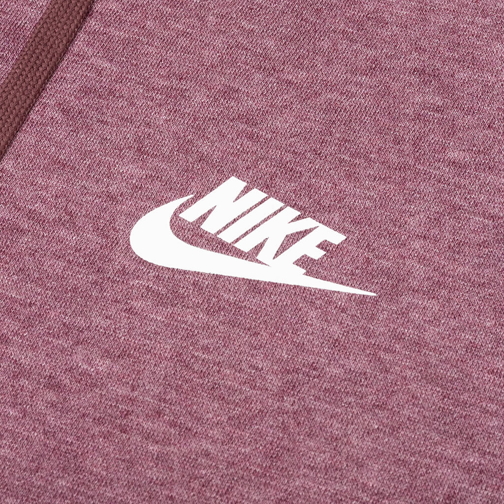 Sportswear Women's Fleece Full-Zip Hoodie - Dark Wine/Heather