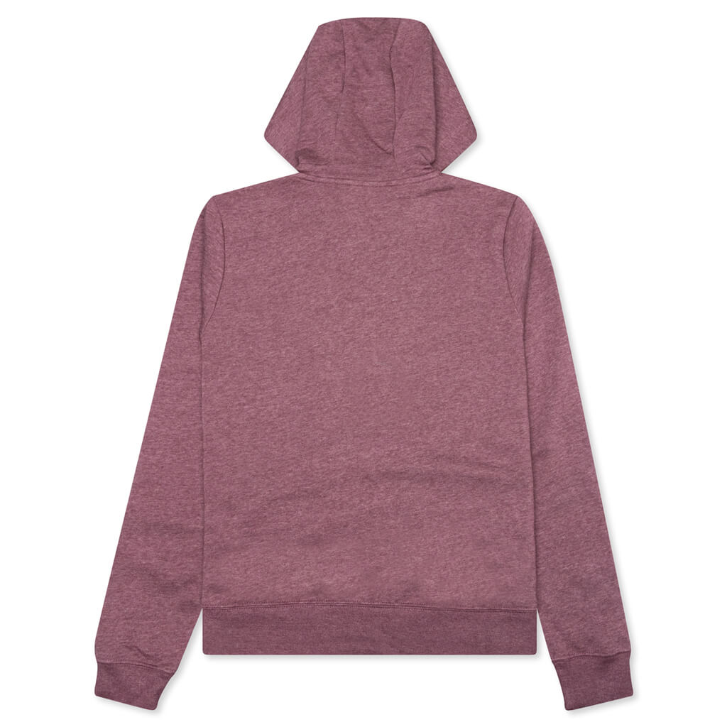 Sportswear Women's Fleece Full-Zip Hoodie - Dark Wine/Heather