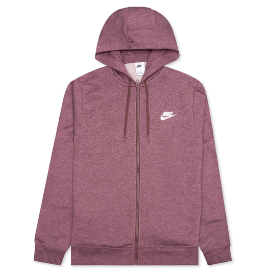 Sportswear Women's Fleece Full-Zip Hoodie - Dark Wine/Heather