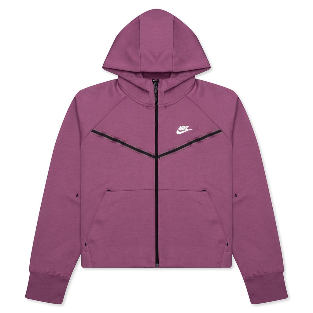 Sportswear Women's Tech Fleece Windrunner Full-Zip Hoodie - Light Bordeaux/White