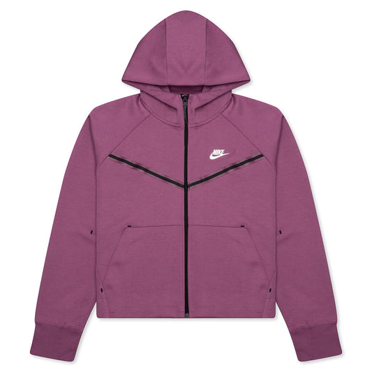 Sportswear Women's Tech Fleece Windrunner Full-Zip Hoodie - Light Bordeaux/White