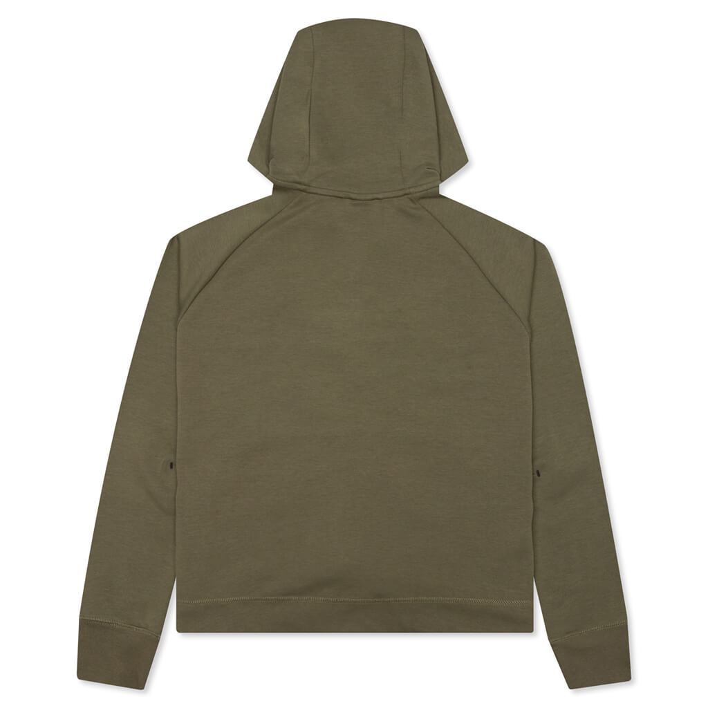 Sportswear Women's Tech Fleece Windrunner Full-Zip Hoodie - Medium Olive/Cargo Khaki/White
