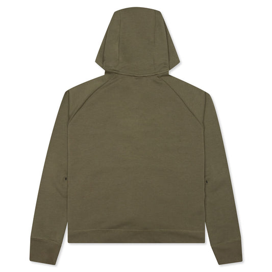 Sportswear Women's Tech Fleece Windrunner Full-Zip Hoodie - Medium Olive/Cargo Khaki/White