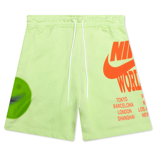 Sportswear World Tour French Terry Shorts - Light Liquid Lime