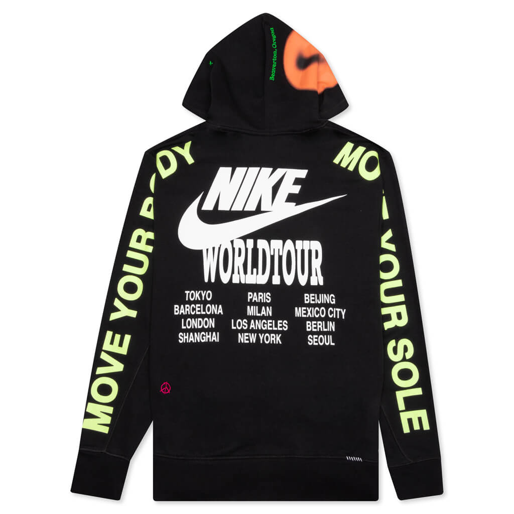 Sportswear World Tour Pullover French Terry Hoodie - Black