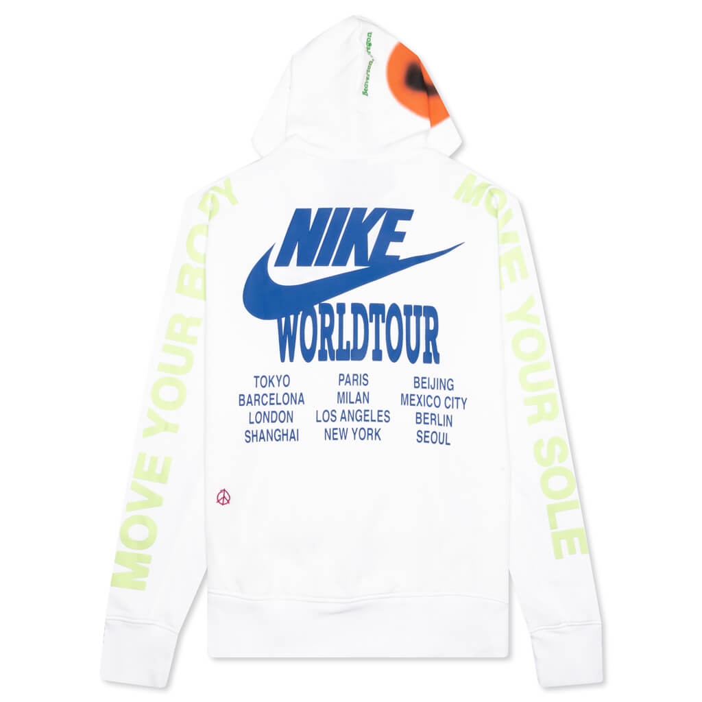 Sportswear World Tour Pullover French Terry Hoodie - White
