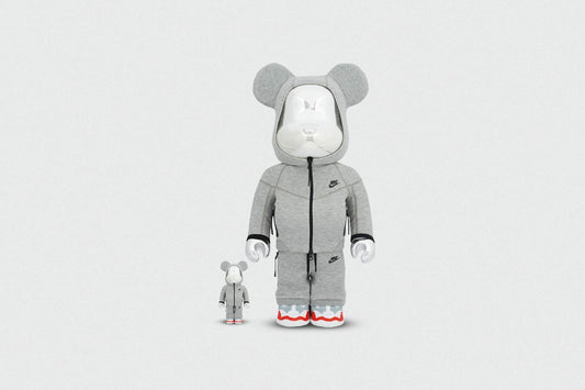 Medicom Toy x Nike Tech Fleece 100% + 400% BE@RBRICK Set