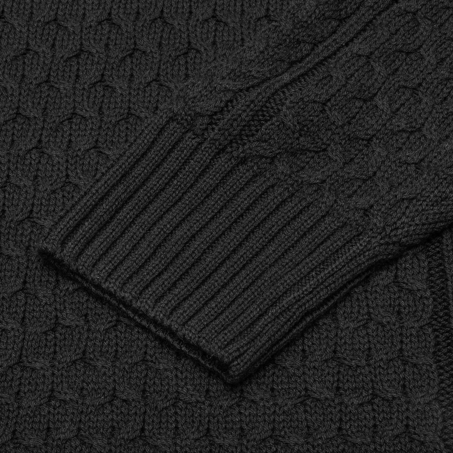 Nike Life Cable Knit Turtleneck Sweater - Black