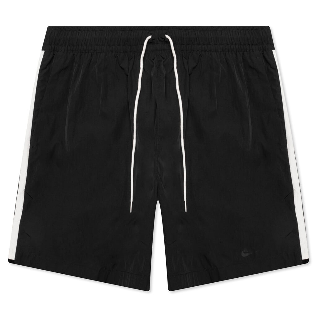 Unlined Woven Track Shorts - Black/Sail