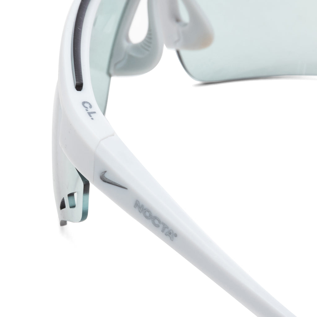 Nike x NOCTA Windshield Elite Sunglasses - Matte Pure Platinum/Light Blue