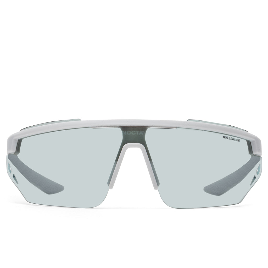 Nike x NOCTA Windshield Elite Sunglasses - Matte Pure Platinum/Light Blue