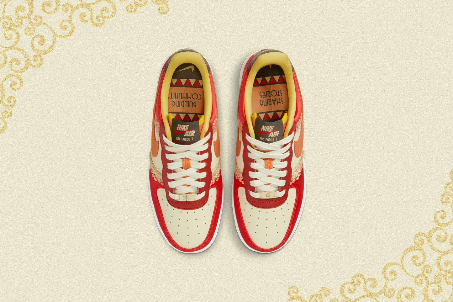 Women's Air Force 1 '07 PRM ‘Little Accra’ - Habanero Red/Light Curry/Coconut Milk