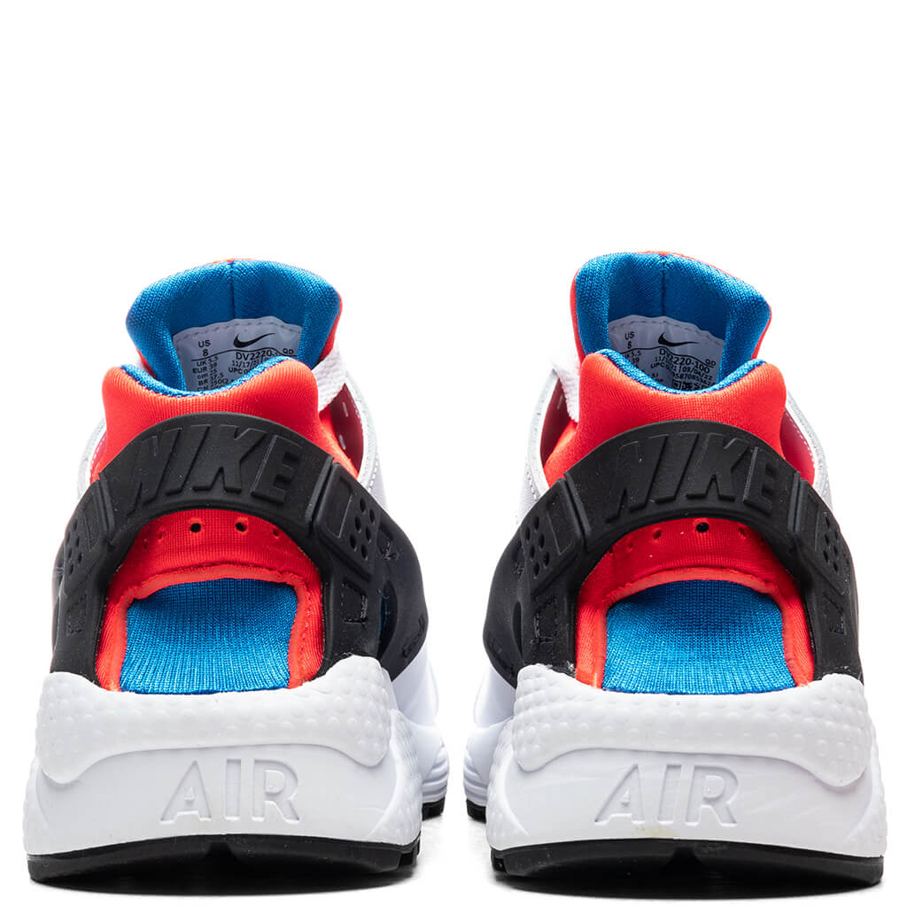 Women's Air Hurache - White/Bright Crimson/Photo Blue