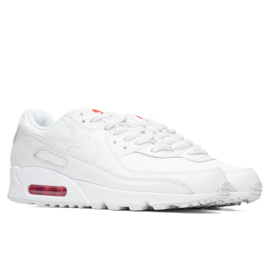 Women's Air Max 90 - Summit White/Siren Red