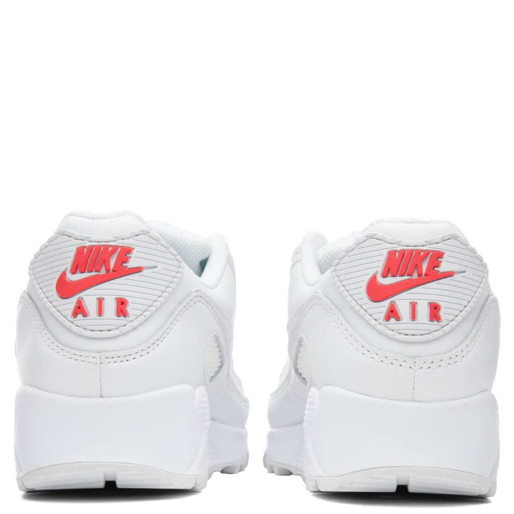 Women's Air Max 90 - Summit White/Siren Red