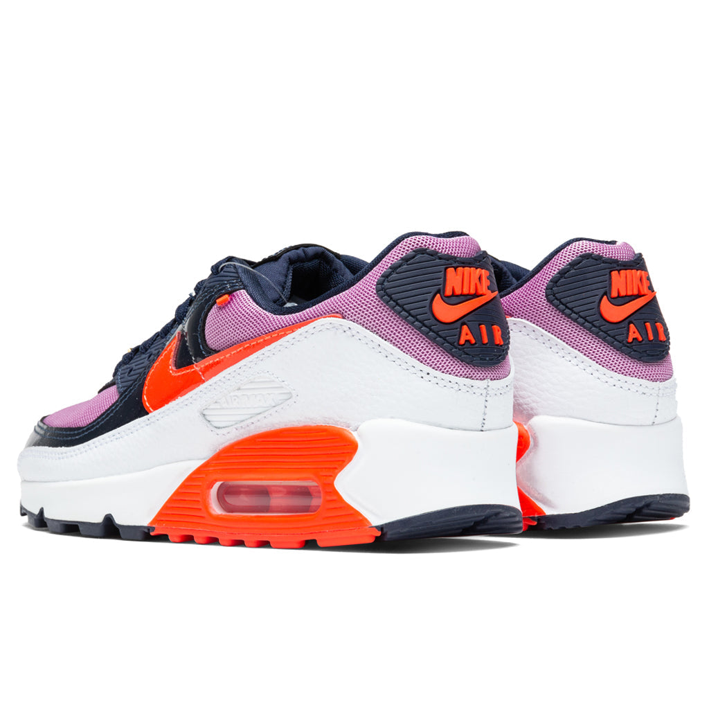Women's Air Max 90 - White/Bright Crimson