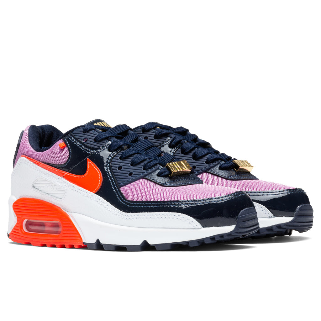 Women's Air Max 90 - White/Bright Crimson