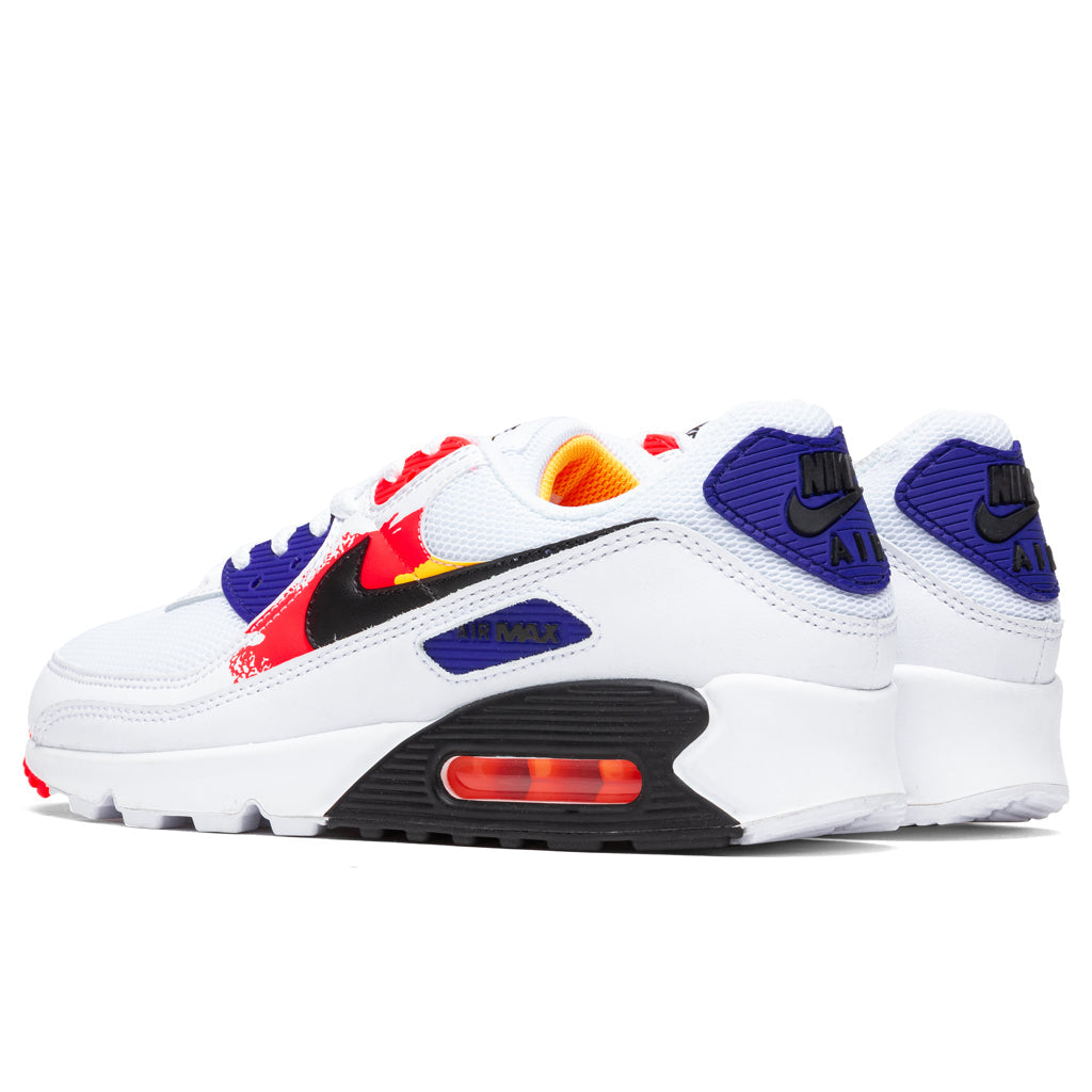 Women's Air Max 90 - White/Laser Orange