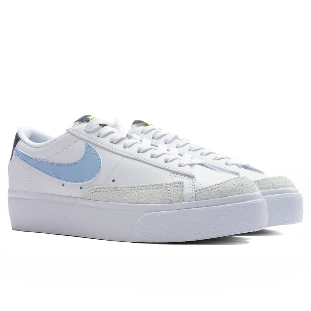 Women's Blazer Low Platform - White/Cobalt Bliss/Violet