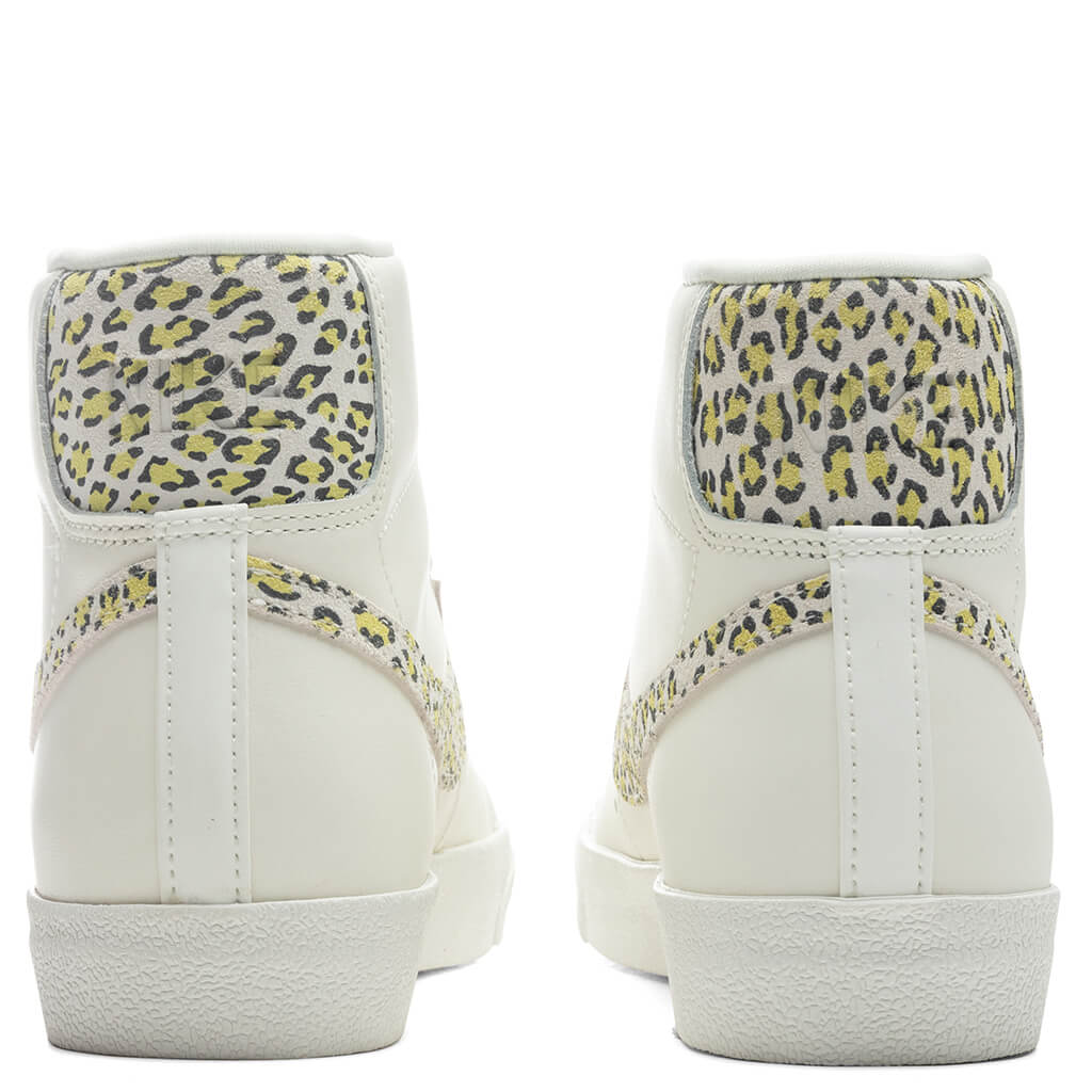 Women's Blazer Mid '77 SE 'Leopard' - Sail/Light Lemon Twist