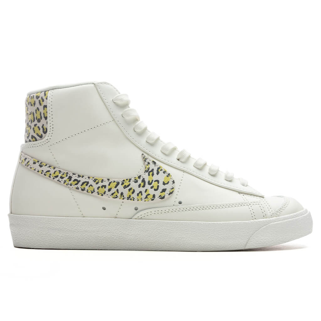 Women's Blazer Mid '77 SE 'Leopard' - Sail/Light Lemon Twist