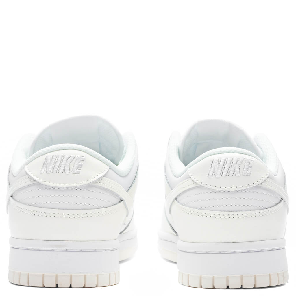 Women's Dunk Low - White/Sail/White