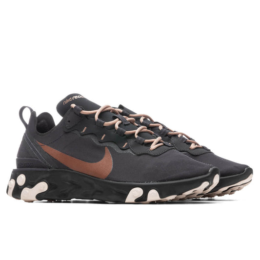 Women's React Element 55 - Oil Grey/Oil Grey/Echo Pink