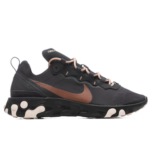 Women's React Element 55 - Oil Grey/Oil Grey/Echo Pink